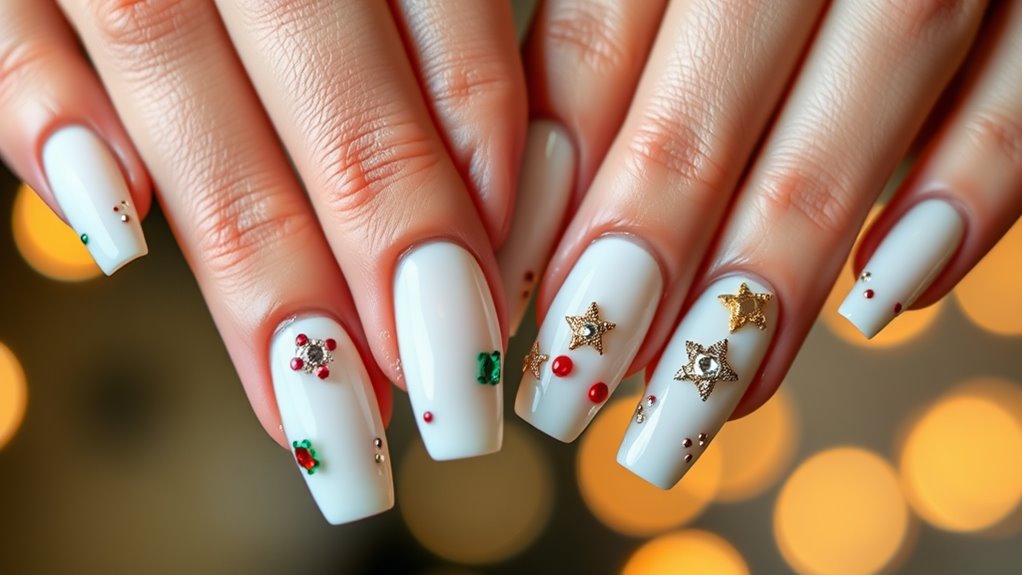 colorful festive white accents
