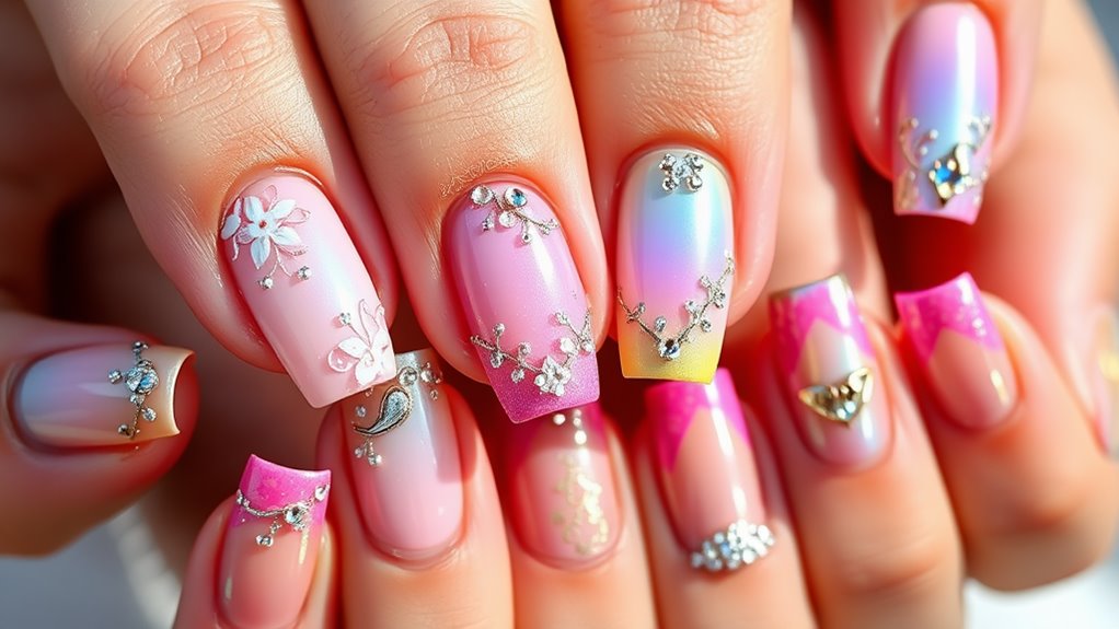 detailed and creative nail design