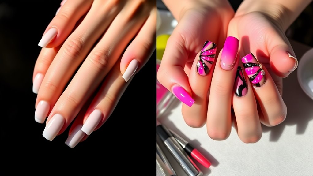 gel versus acrylic application