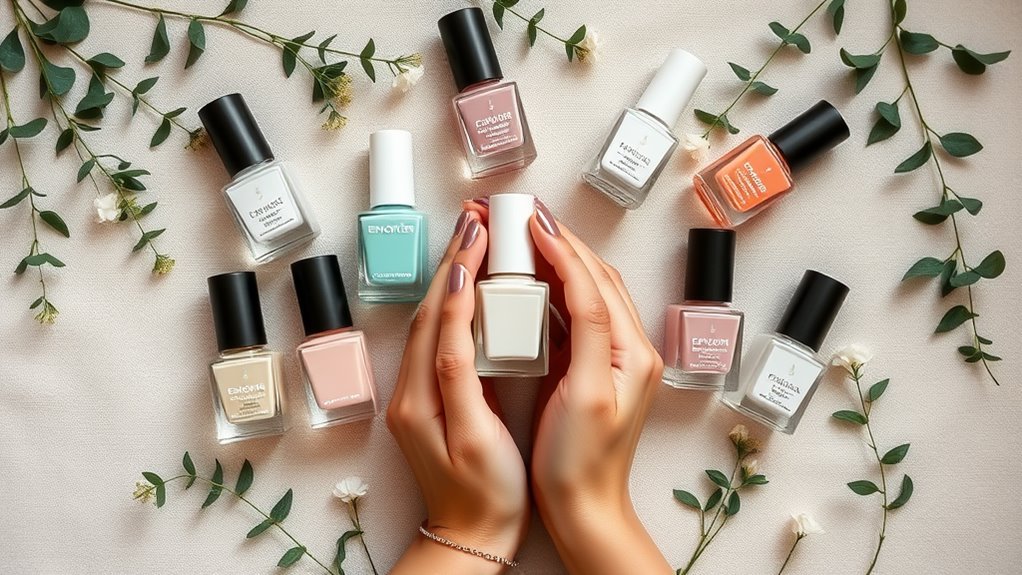 modern clean nail beauty
