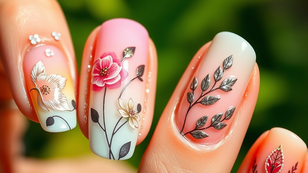 nature themed nail designs