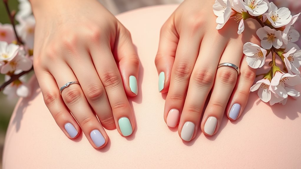pastel nails for spring