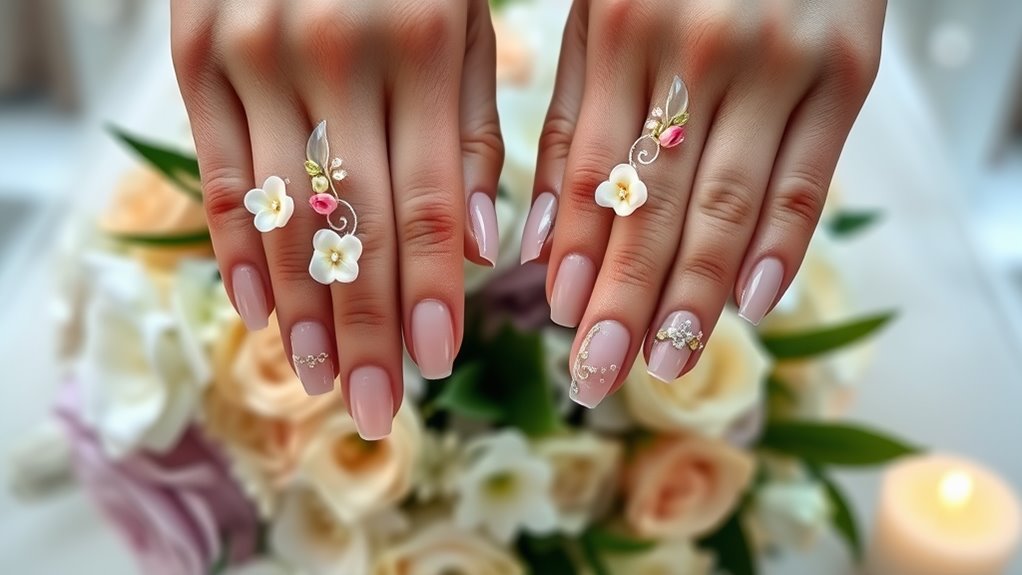 romantic floral design elements