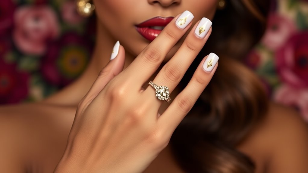 stylish french manicure design