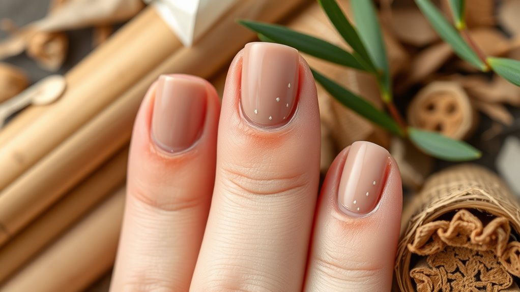 sustainable minimalist nail art