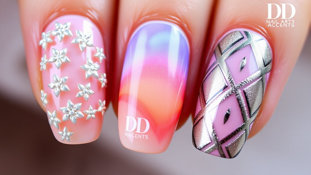 three dimensional nail embellishments