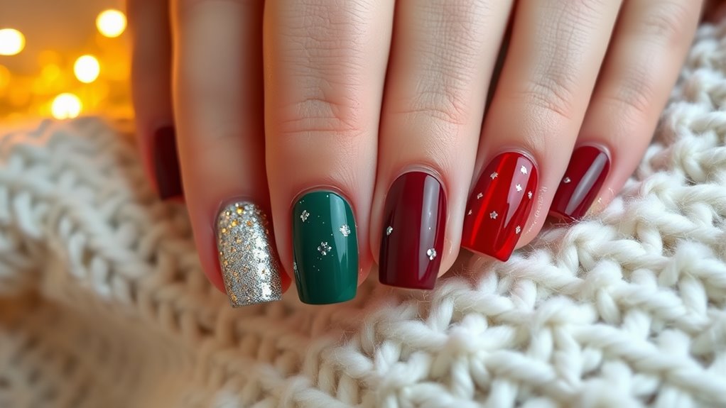 unique holiday nail ideas
