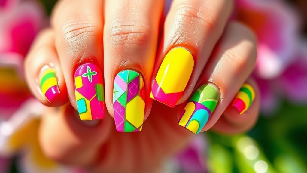 vibrant eye catching color palette