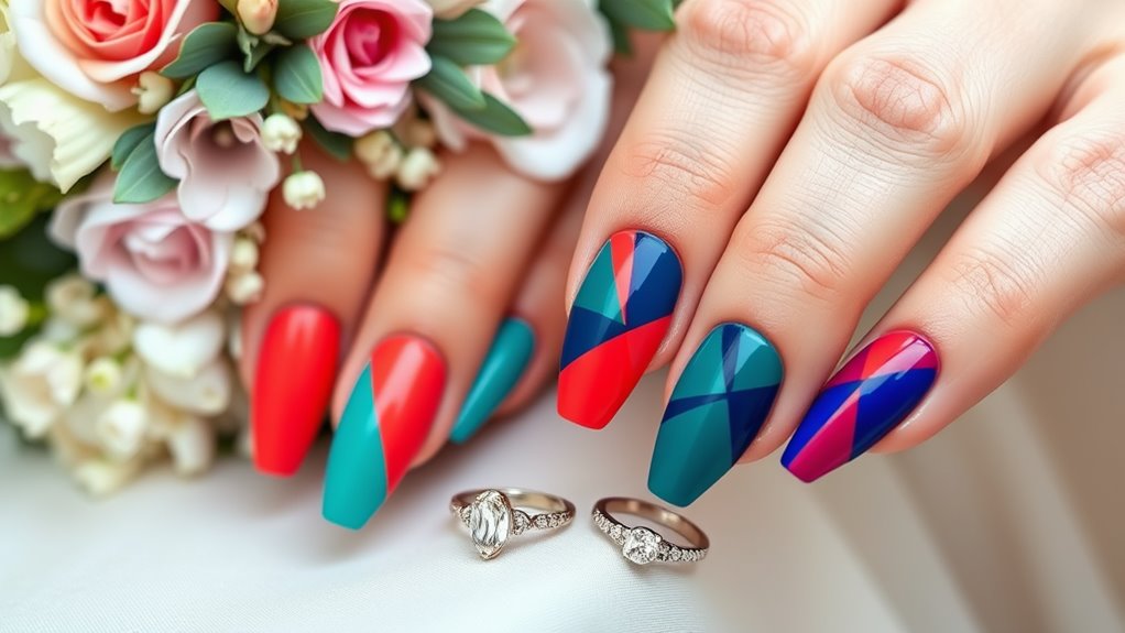 vibrant geometric color patterns