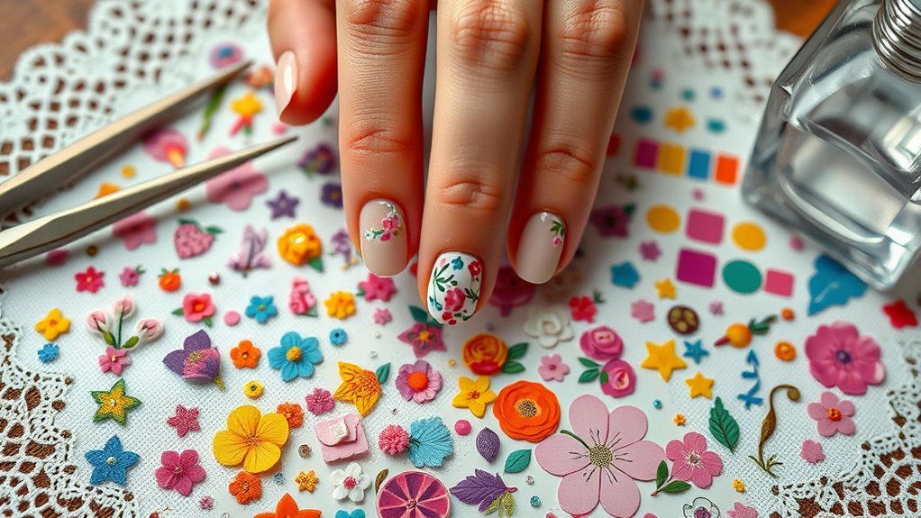 applying nail stickers easily