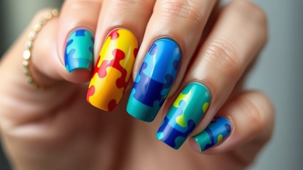 autism awareness through nail art