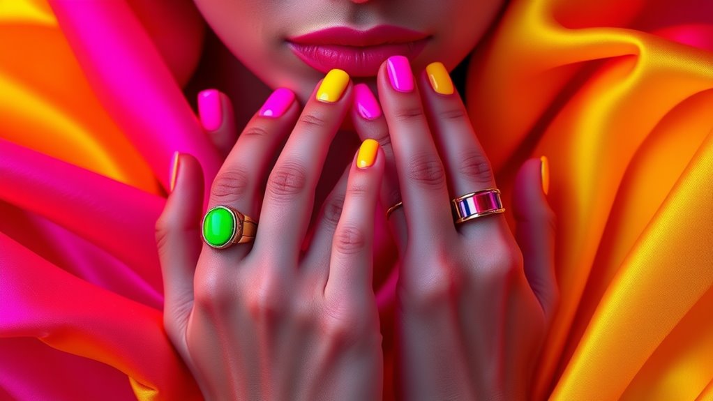 bold colorful fashion statement
