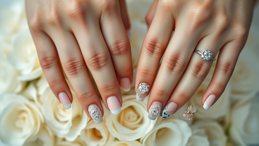 celebrity inspired wedding nail designs