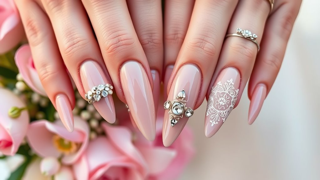 celebrity wedding nail artistry
