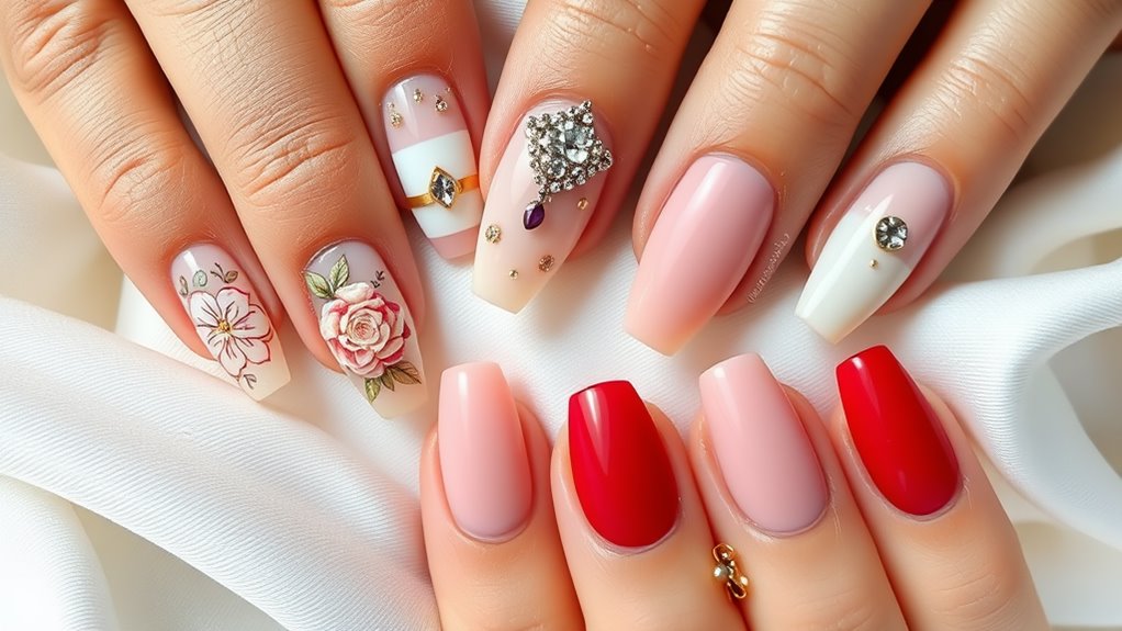 celebrity wedding nail trends