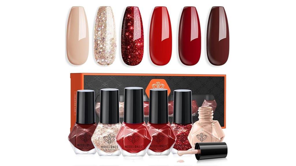 colorful nail polish set