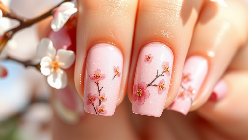 durable cherry blossom nails
