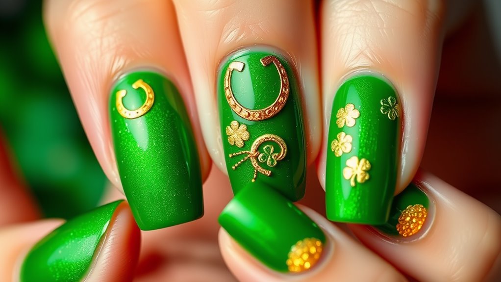 durable st patrick s day nails
