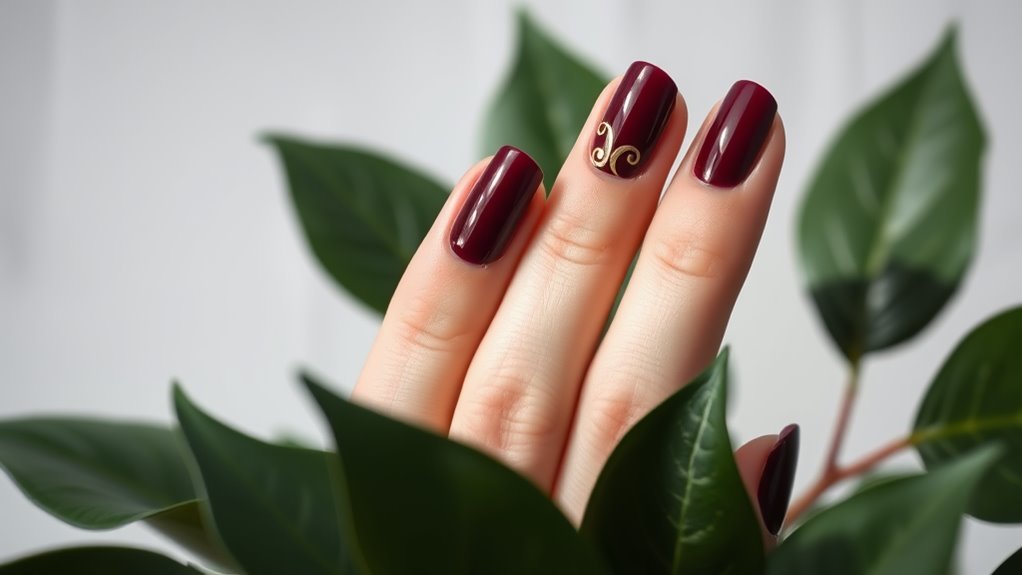 elegant nail color experimentation
