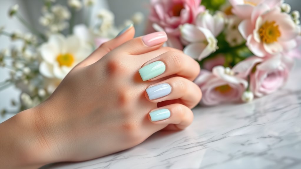 elegant soft pastel colors