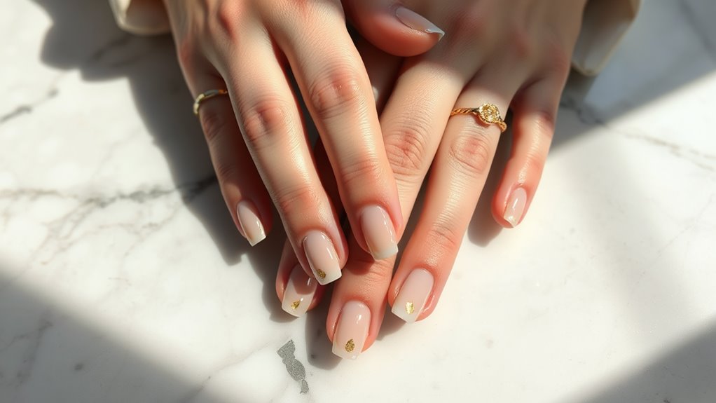elegant understated nail design