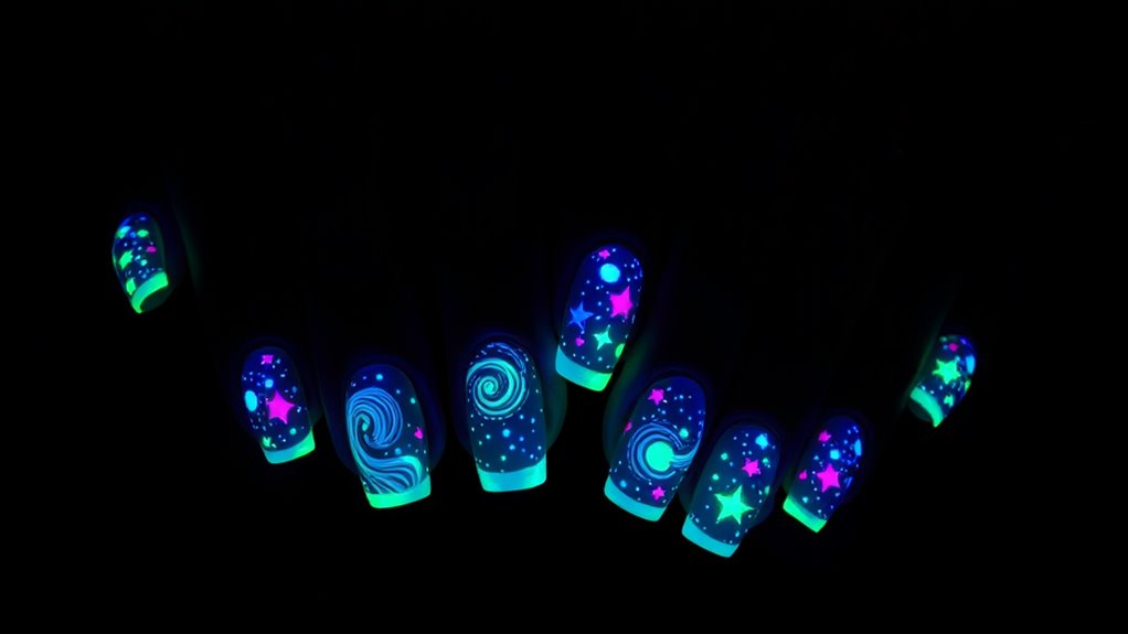 glow in the dark nails