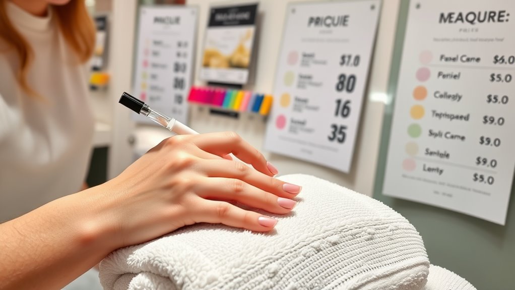 manicure service price averages