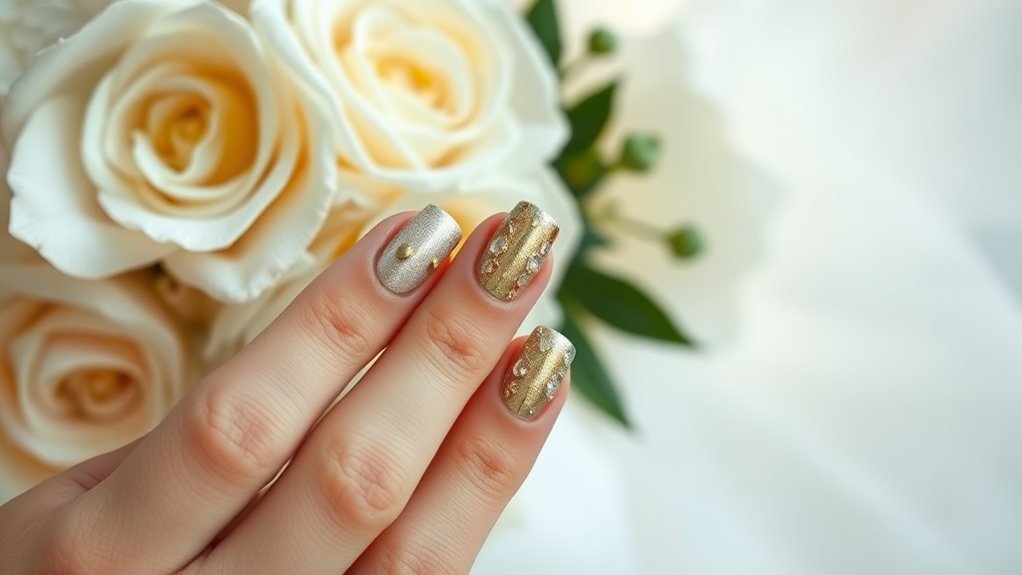 metallic accents for celebrations