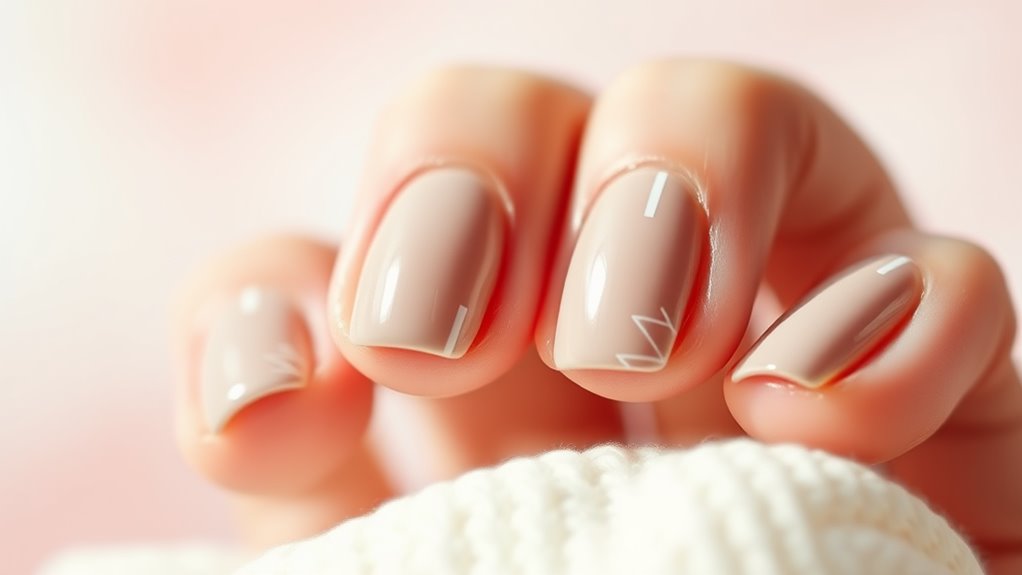 minimalist silent statement nails