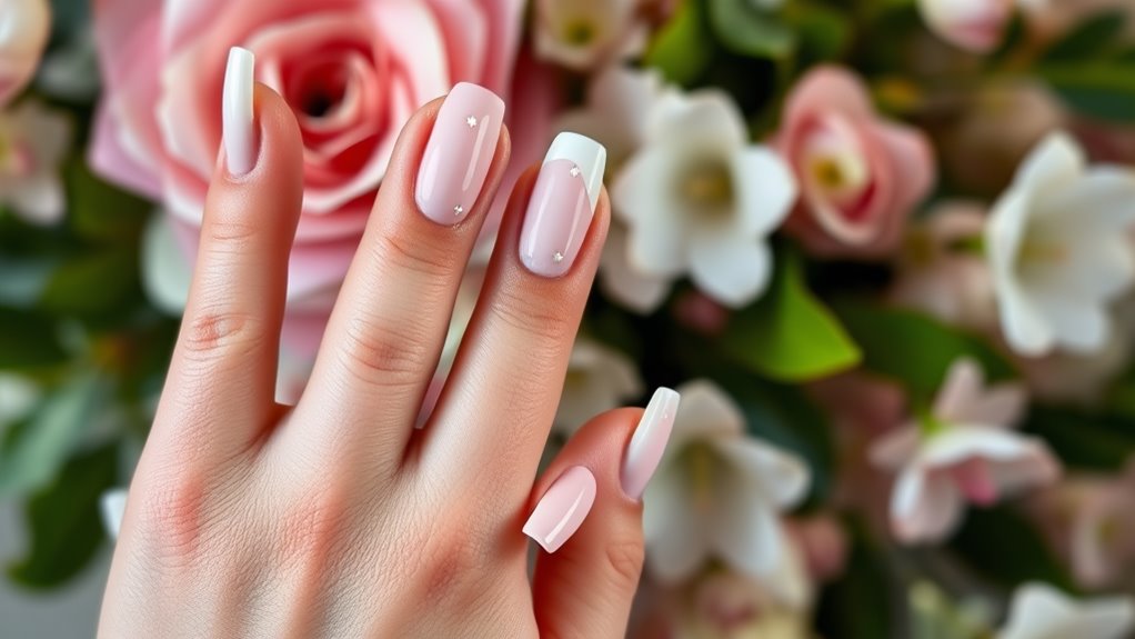 modern french manicure style