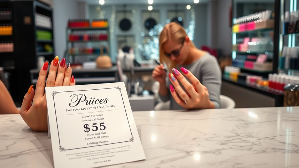 nail enhancement cost options