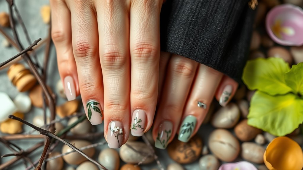 nature inspired nail artistry