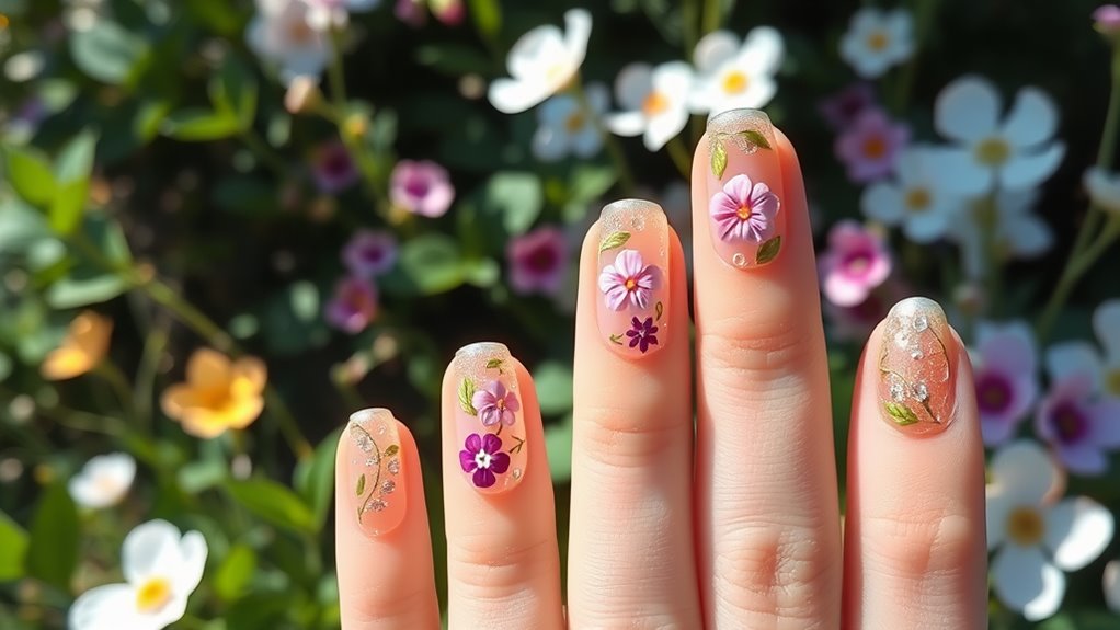 nature themed nail designs