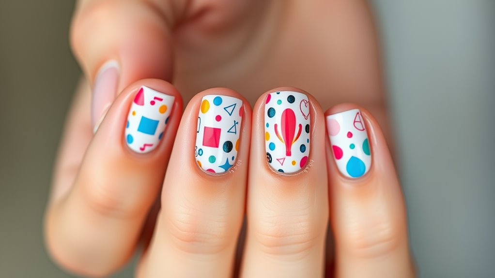 negative space nail art