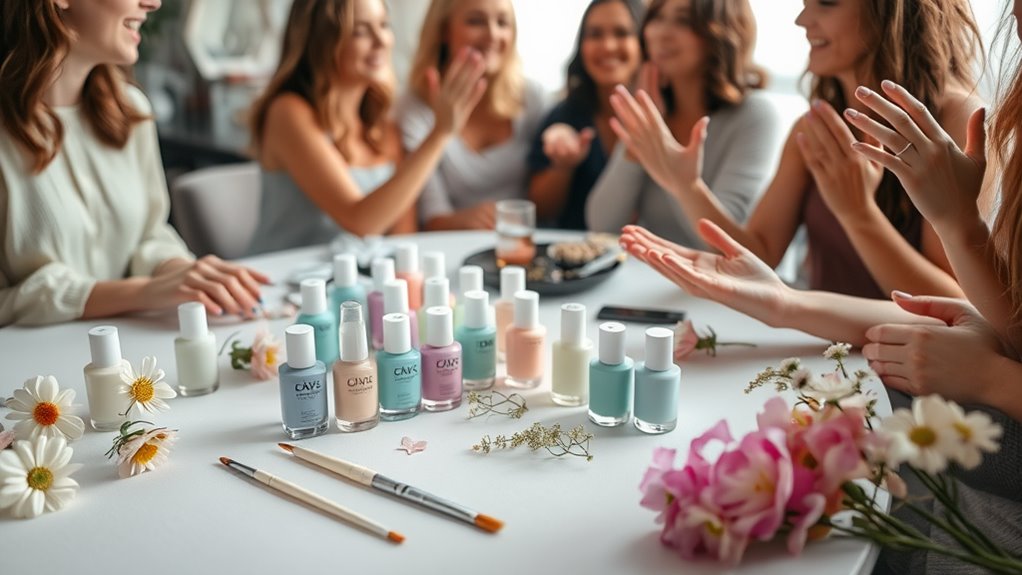 pastel nail art celebration