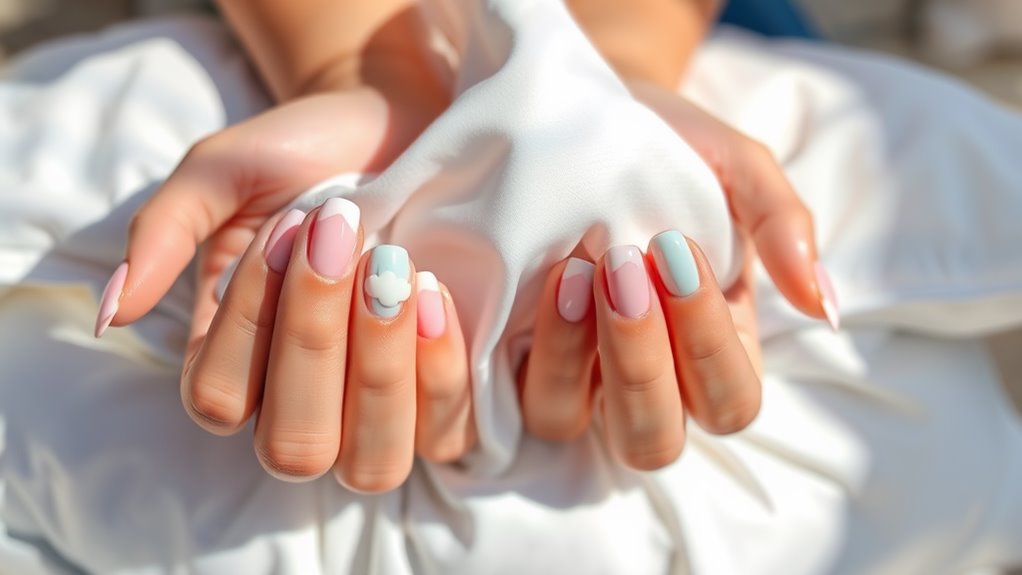 pillow fight nail designs
