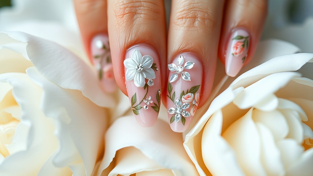 romantic floral design elements
