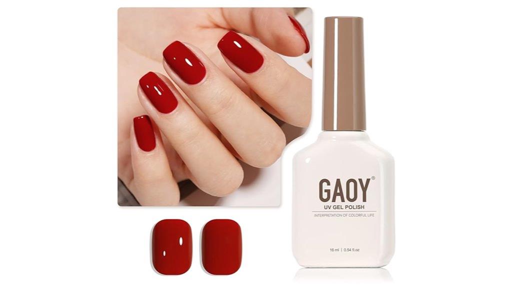 ruby red gel polish