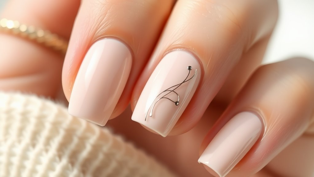 simple chic nail art