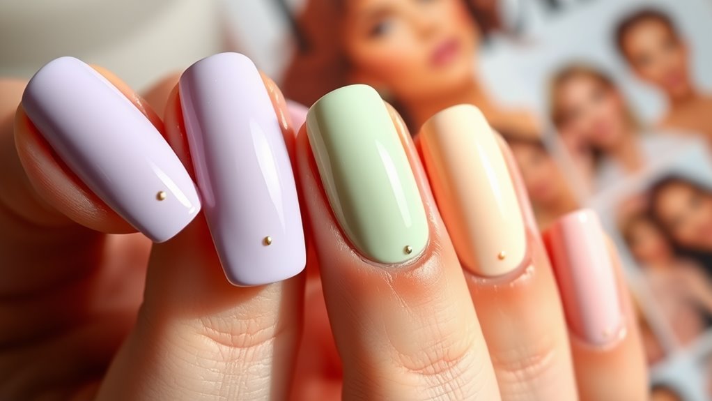 soft elegant pastel hues