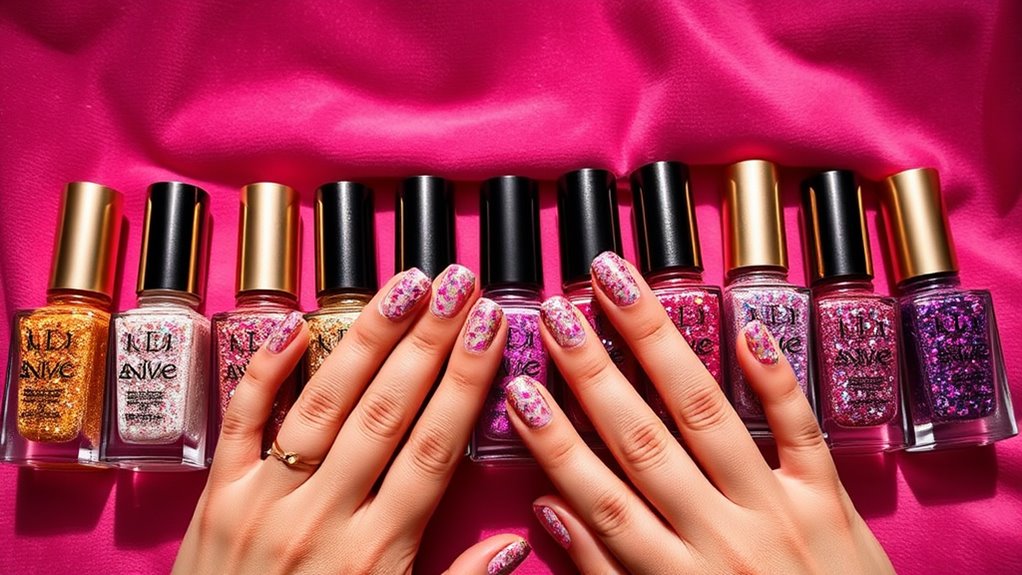 sparkling nail art techniques