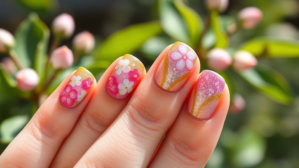 textured dimensional nail designs