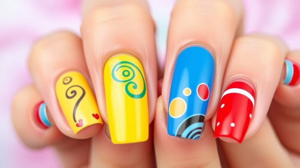 vibrant nail art inspiration