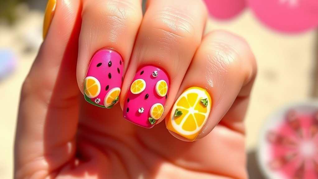 whimsical fruity artistic creations