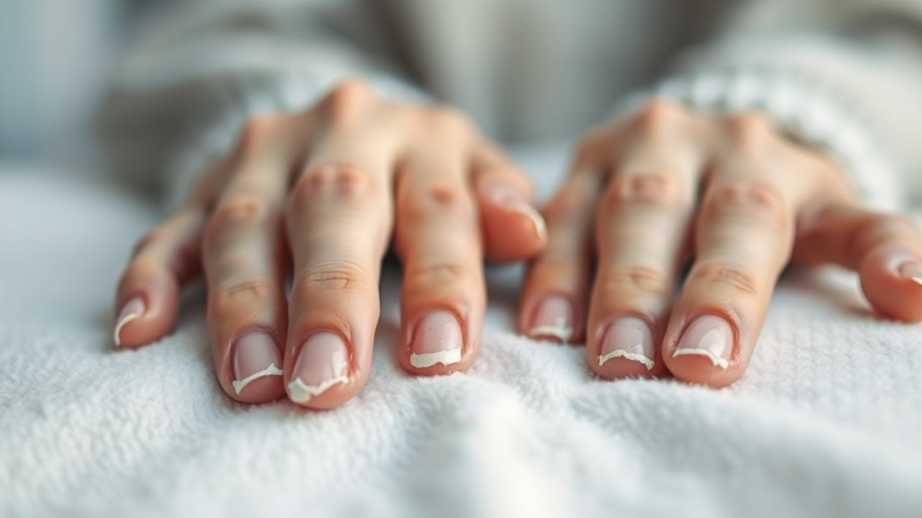 anemia weakens nail health