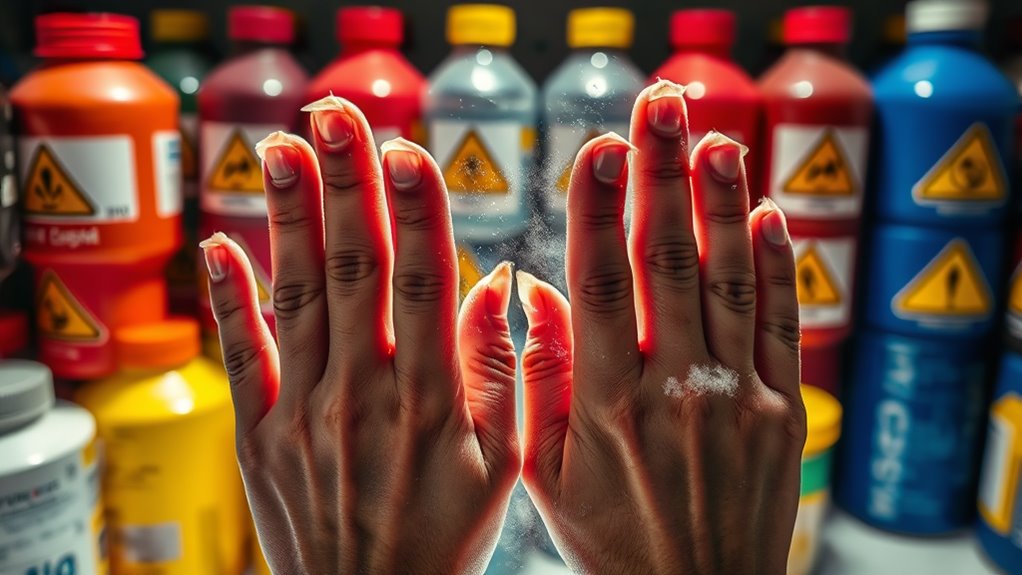 chemical exposure harms nails