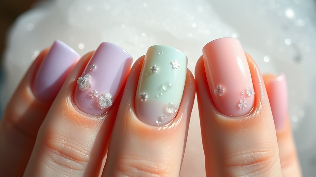 colorful artistic nail expression