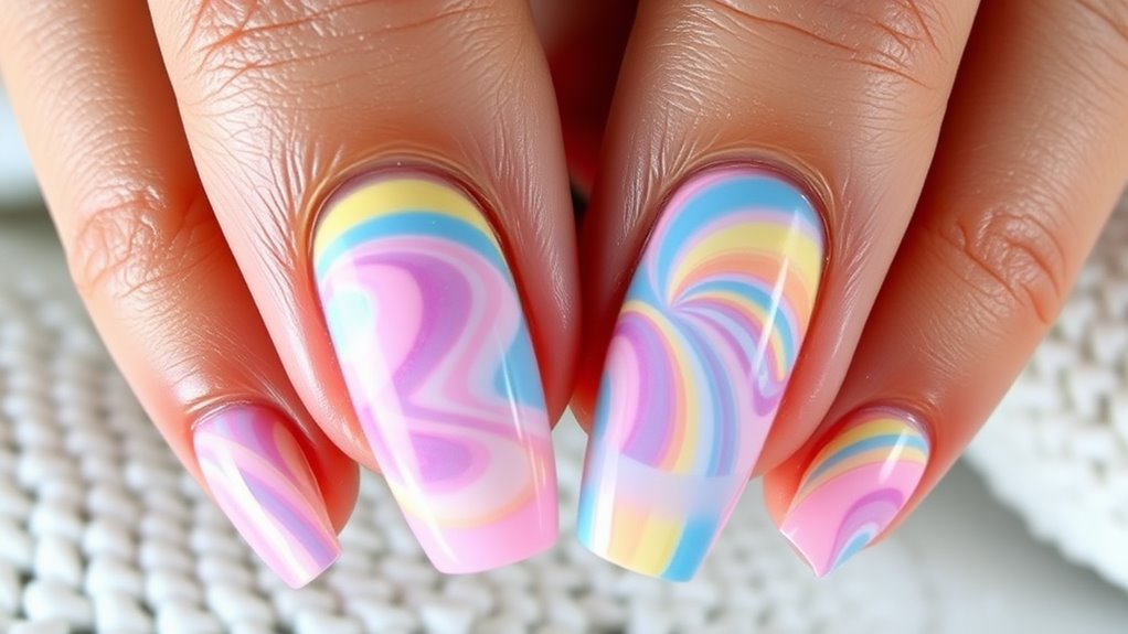 colorful combinations for soap nails