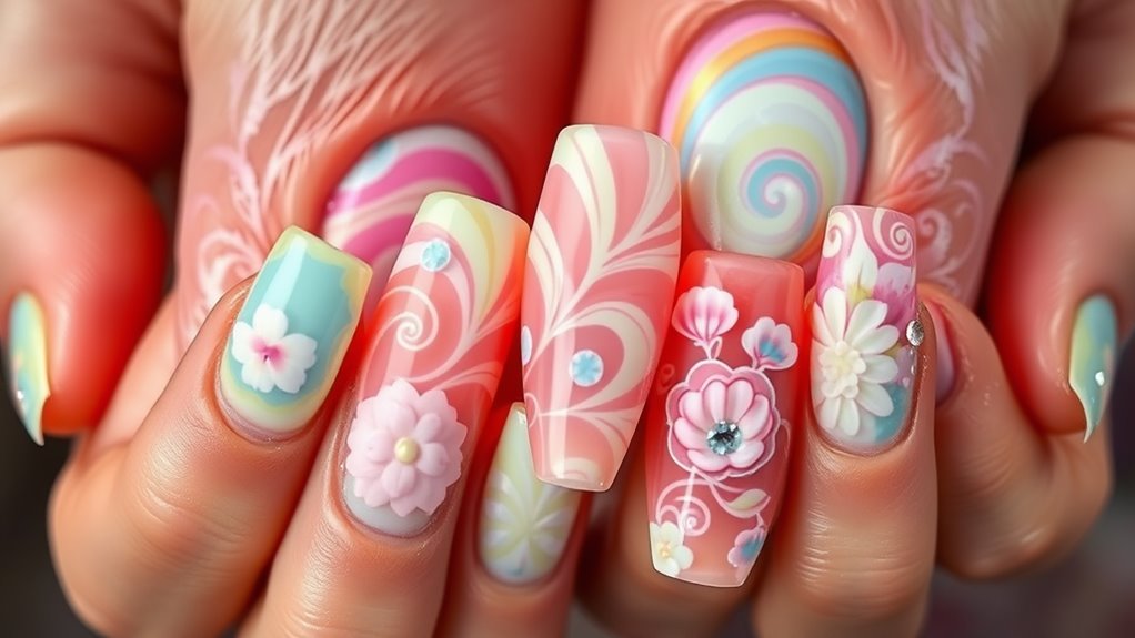 expressive soap nail designs