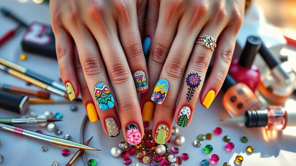 festival nail art showcase